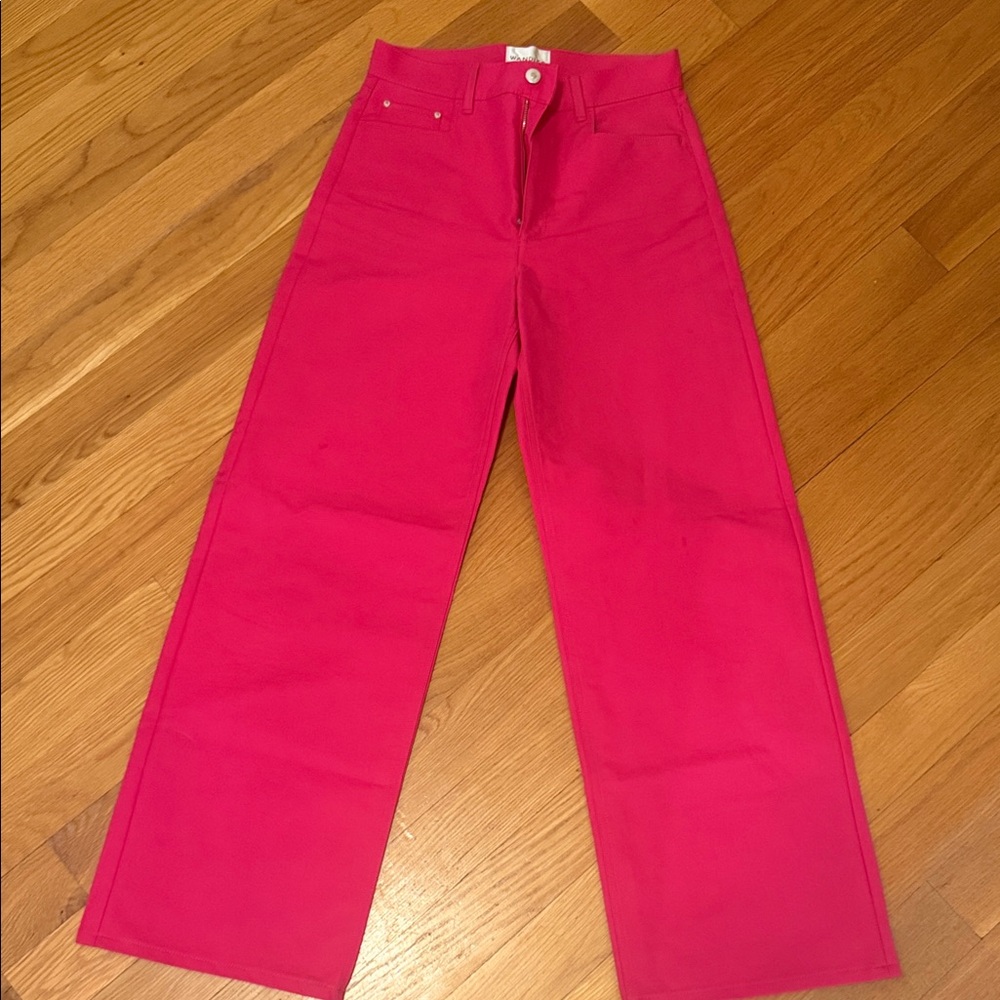 Wandler Hot Pink Flare Jeans